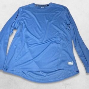 NWT Everlast Sport Performance Crew Neckline Long Sleeve Mesh Blue Men’s Large